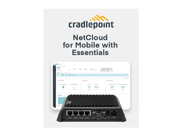 Cradlepoint NetCloud 5-Year Mobile Plan with R1900 Router – Global 5G Connectivity