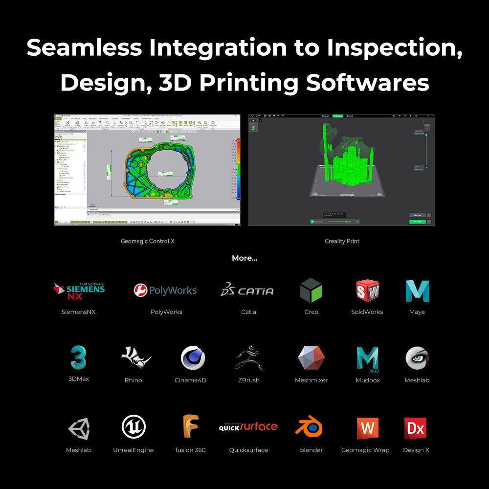 Creality Raptor Pro 3D Scanner with NIR Structured Light and High-Speed Scanning