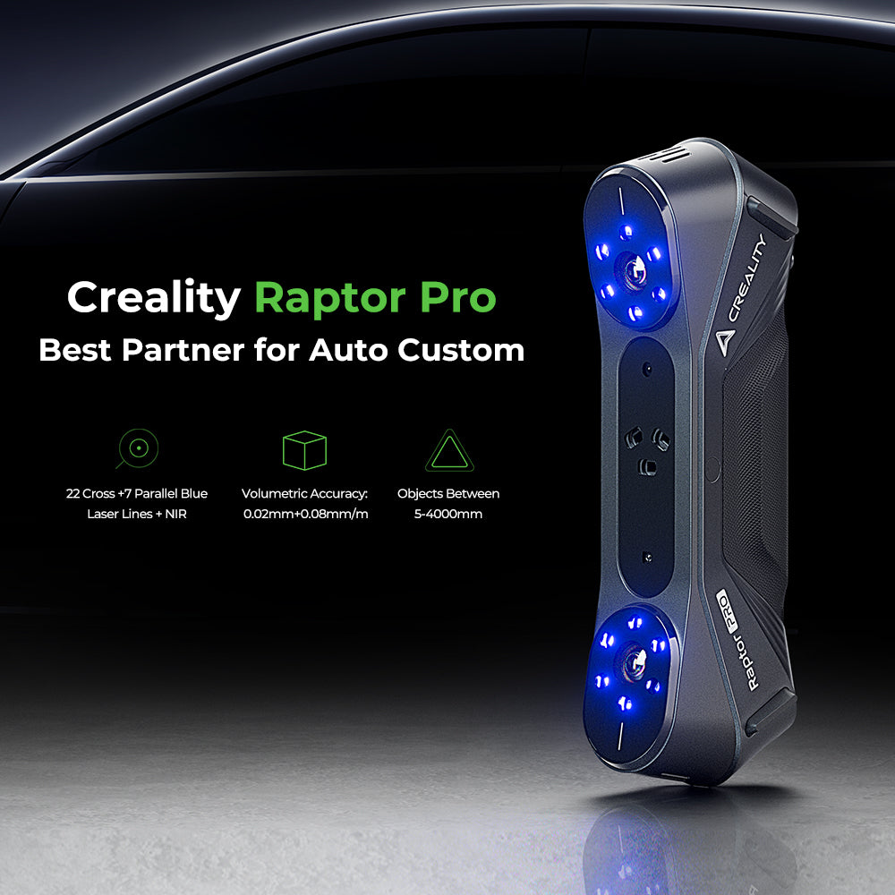 Creality Raptor Pro 3D Scanner with NIR Structured Light and High-Speed Scanning