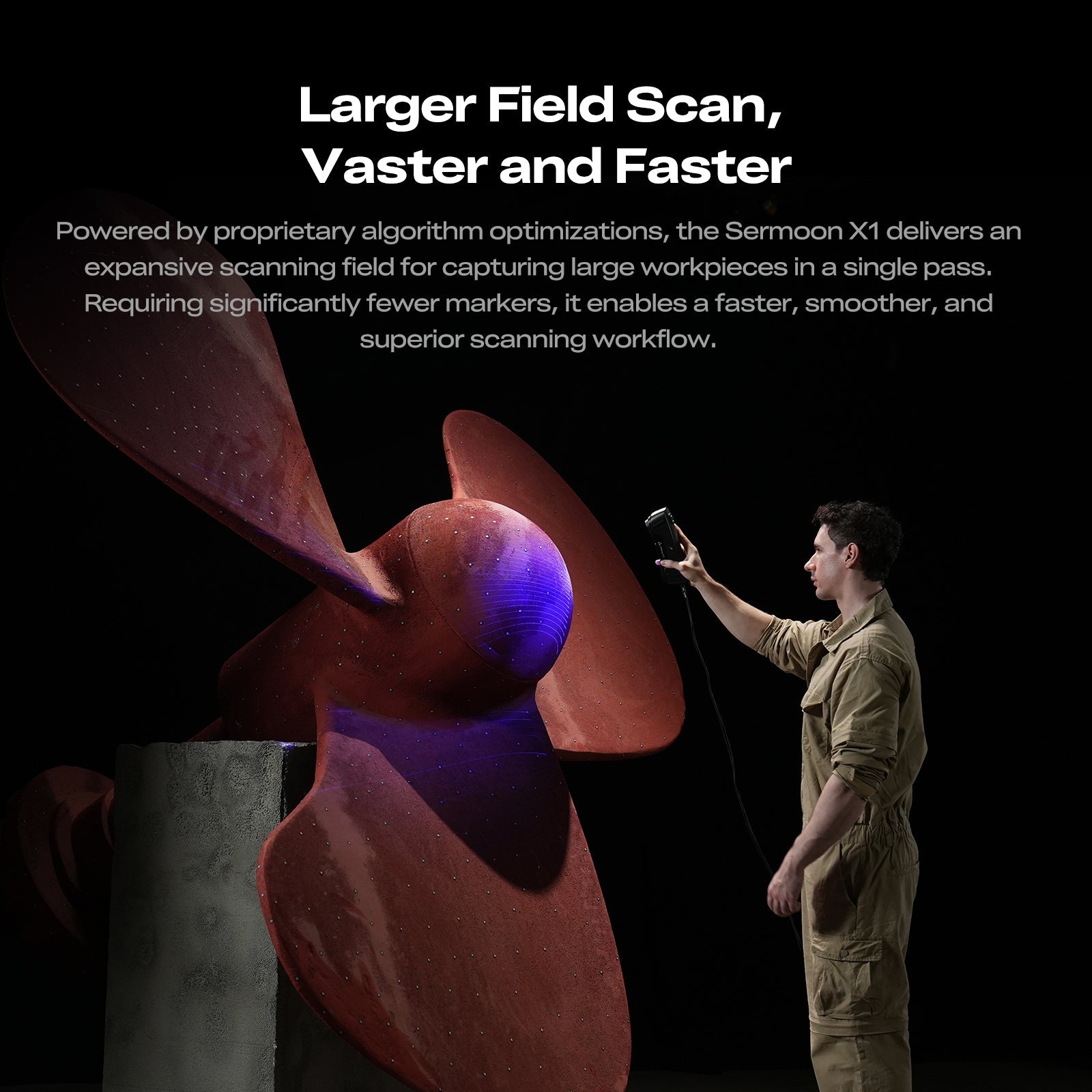Creality Sermoon X1 3D Scanner with Advanced Multi-Light & AI Features