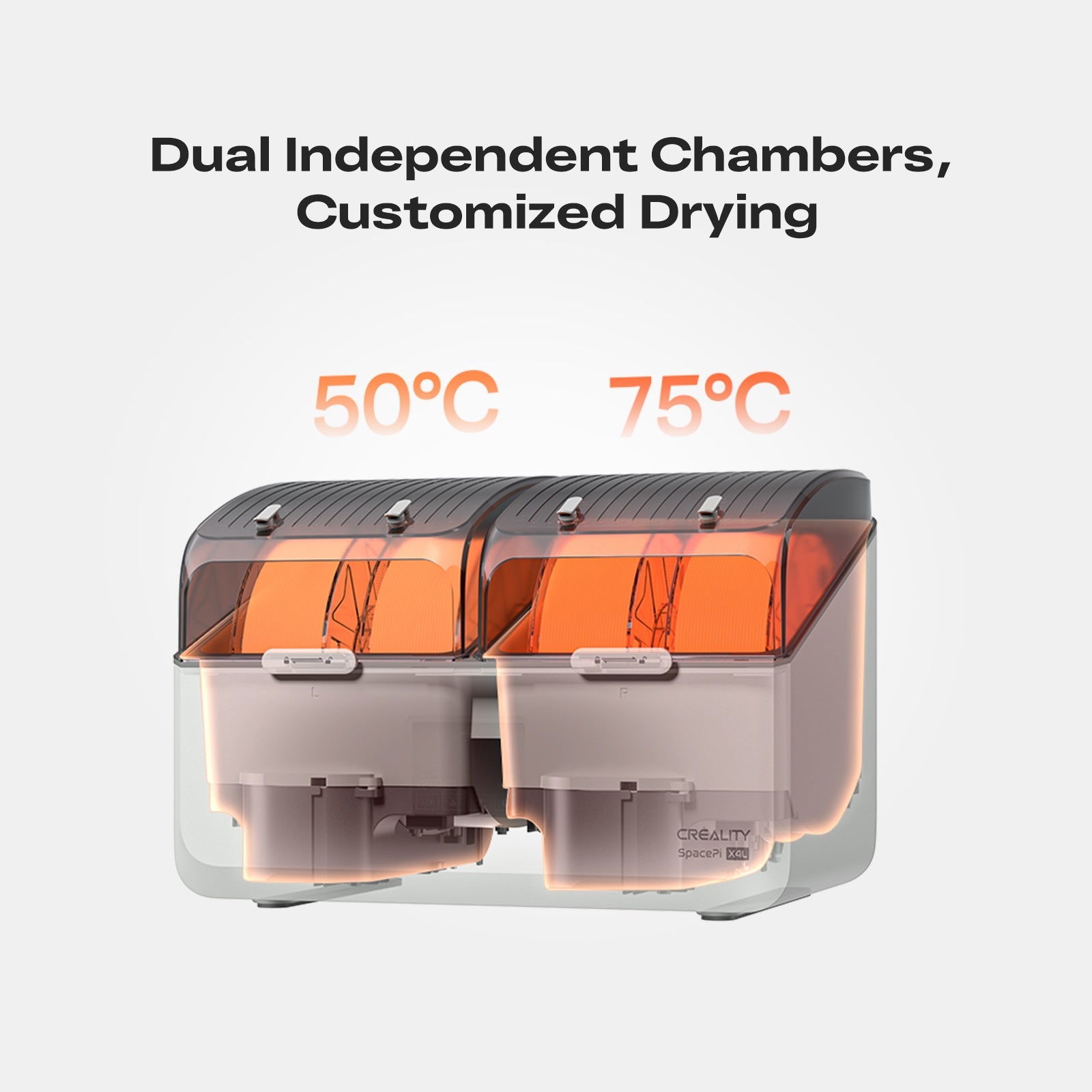 Creality SpacePi X4L 4-Spool Multi-Color Dryer with Dual Heating Chambers