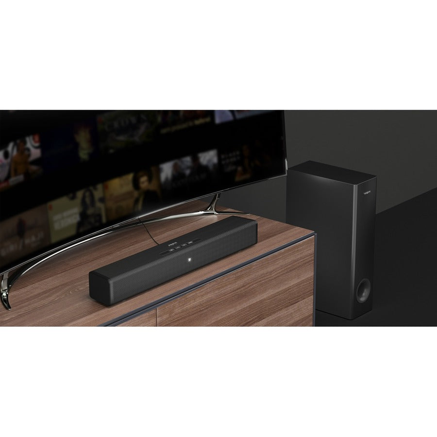 Creative Stage 360 2.1 Bluetooth Sound Bar Speaker - 120 W RMS - Black - Desktop, Floor