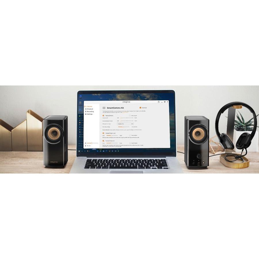 Creative T60 2.0 Bluetooth Speaker System - 30 W RMS - Black