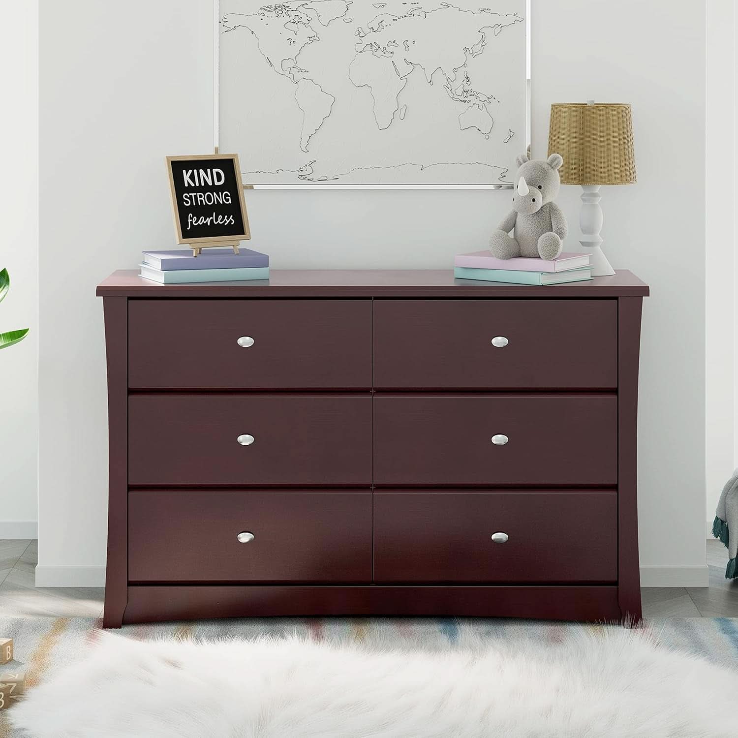 Crescent 6 Drawer Dresser Espresso GREENGUARD Gold