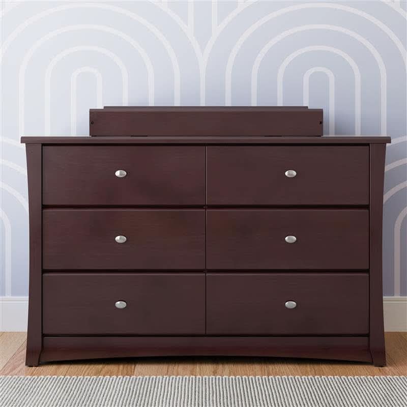 Crescent 6 Drawer Dresser Espresso GREENGUARD Gold
