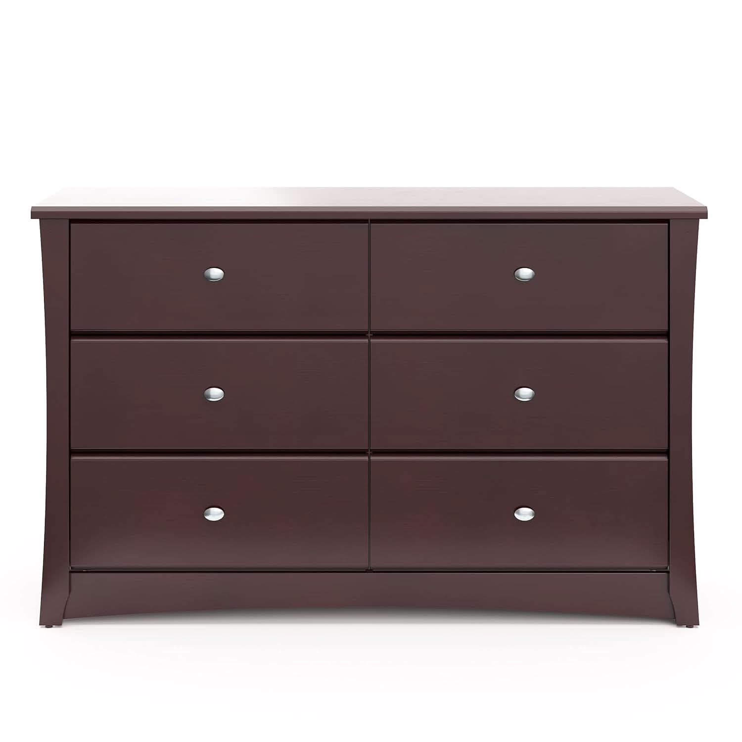 Crescent 6 Drawer Dresser Espresso GREENGUARD Gold