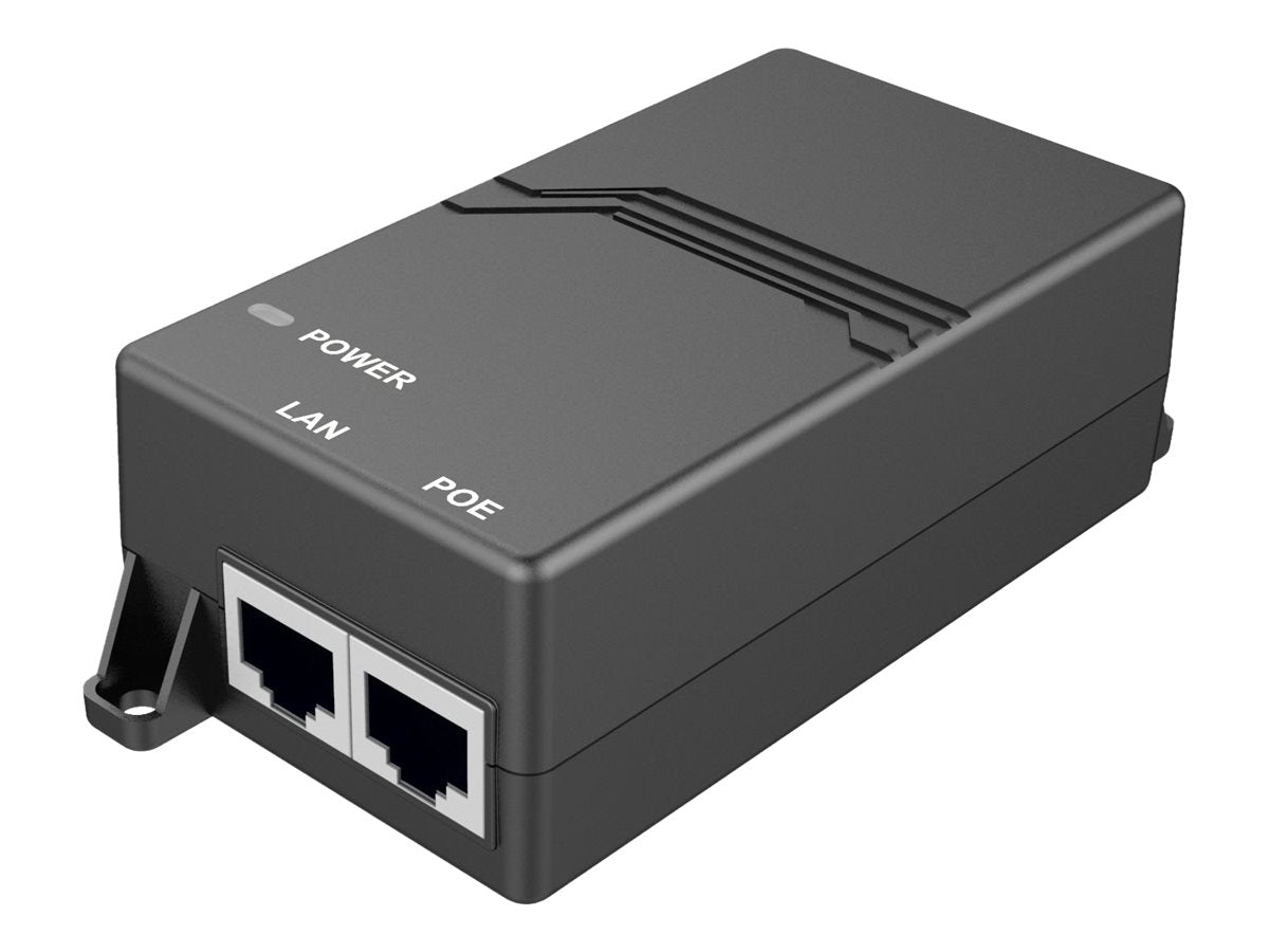 Crestron UCA-PWE-UC-2/UC-P8/P10 - PoE injector - AC 100-240 V - output connectors: 1 - black - for Flex UC-P10-T-C-HS, UC-P8-T, UC-P8-T-HS