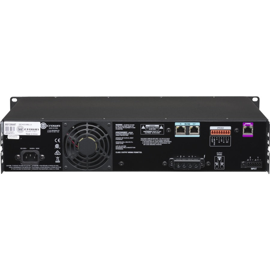 Crown CDi DriveCore 2|600BL Amplifier - 1200 W RMS - 2 Channel NCDI2X600BL-U-US