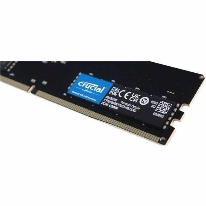 Crucial 32GB DDR5 SDRAM Memory Module - For Desktop PC, Motherboard - 32 GB (1 x 32GB) -