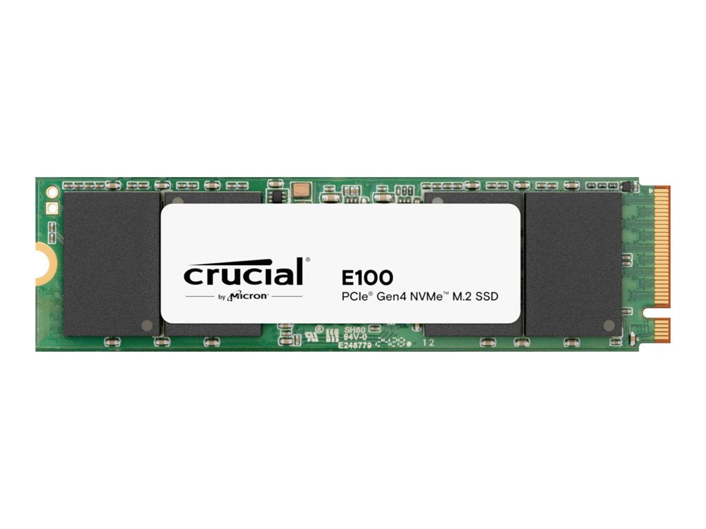 Crucial E100 - SSD - 480 GB - internal - M.2 2280 - PCIe 4.0 x4 (NVMe) CT480E100SSD8
