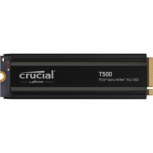 Crucial T500 4TB PCIe Gen4 NVMe M.2 SSD with Heatsink for Gamers & Creators