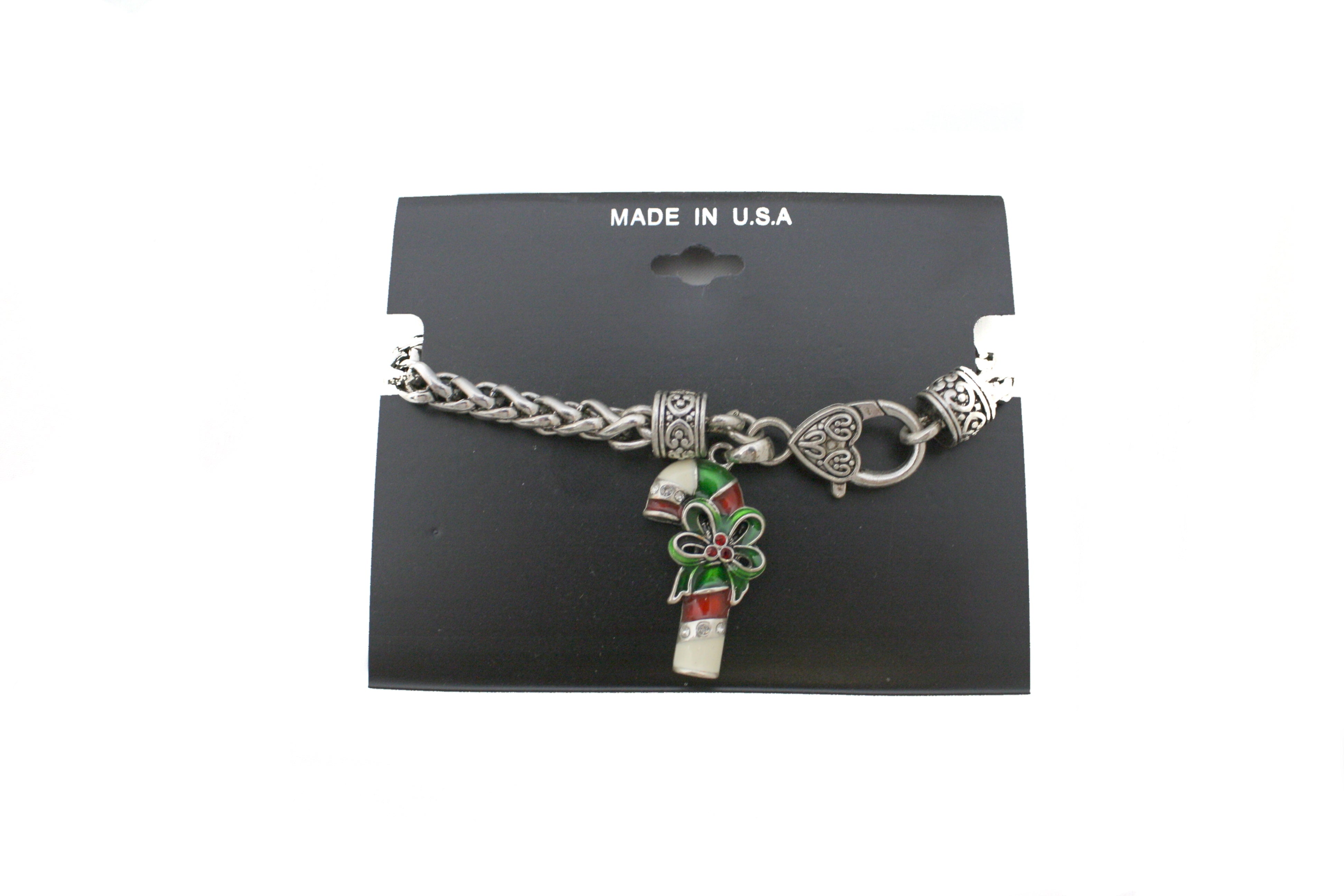 Crystal Candycane Bracelet