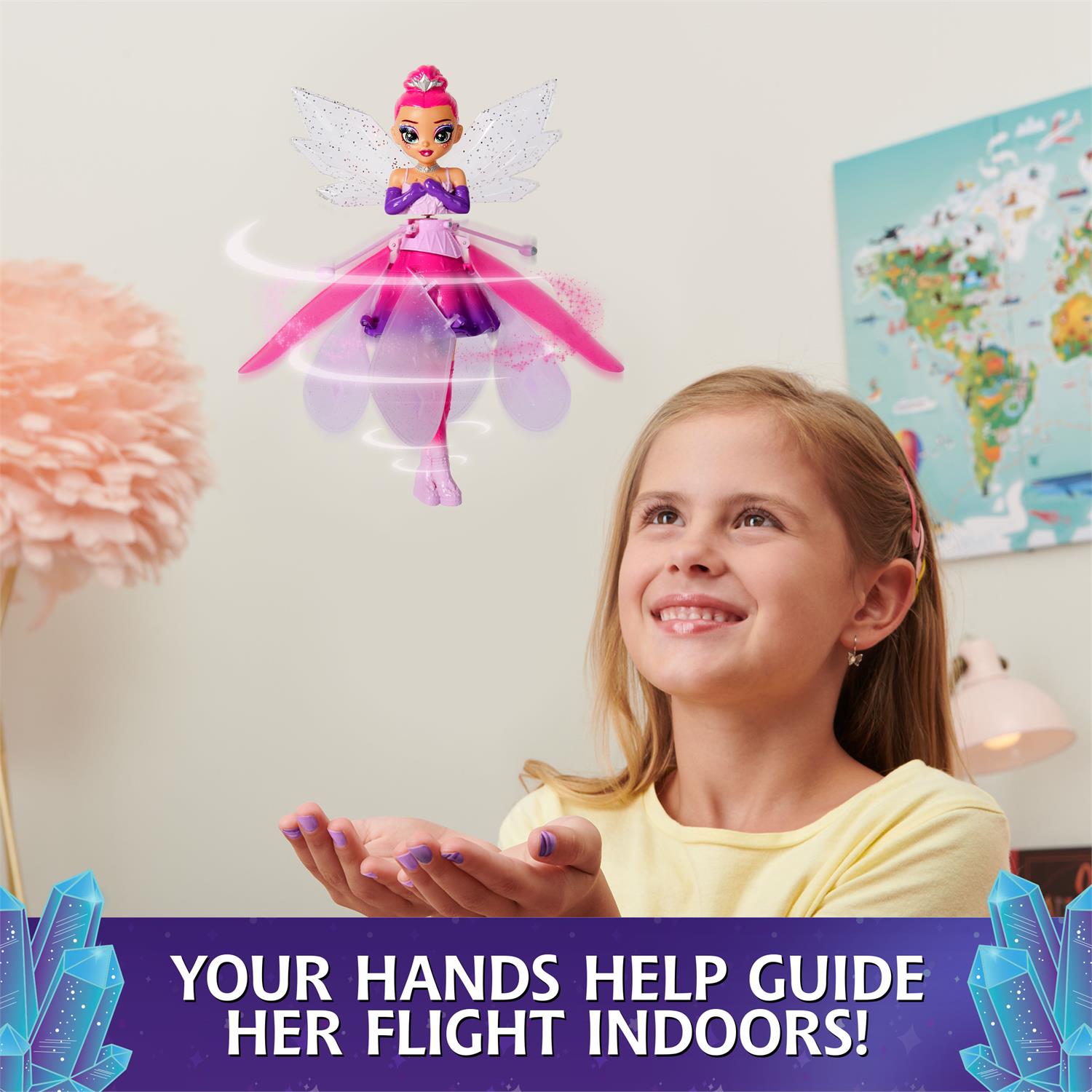 Crystal Flyers Magical Flying Fairy With Crystal Wings