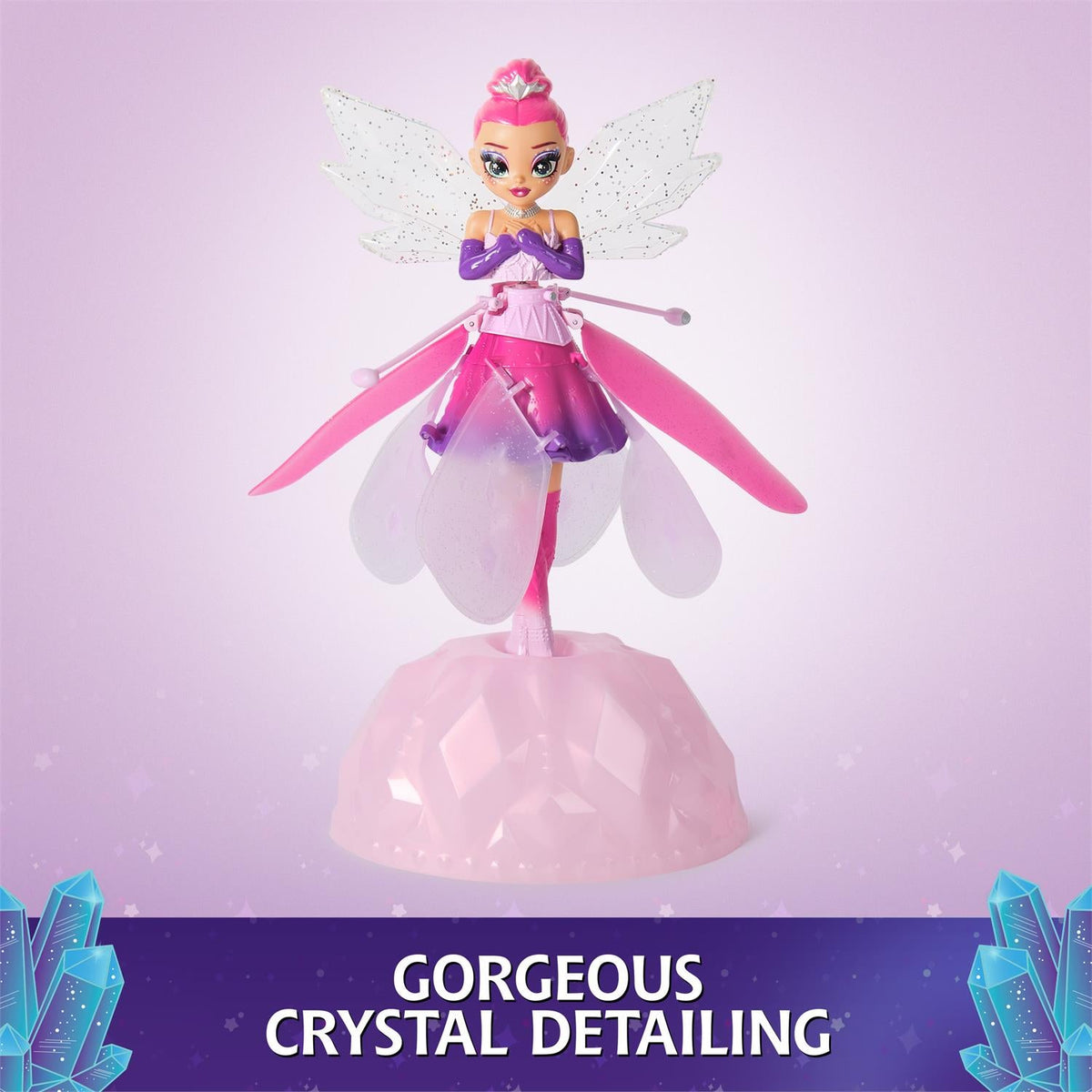 Crystal Flyers Magical Flying Fairy With Crystal Wings