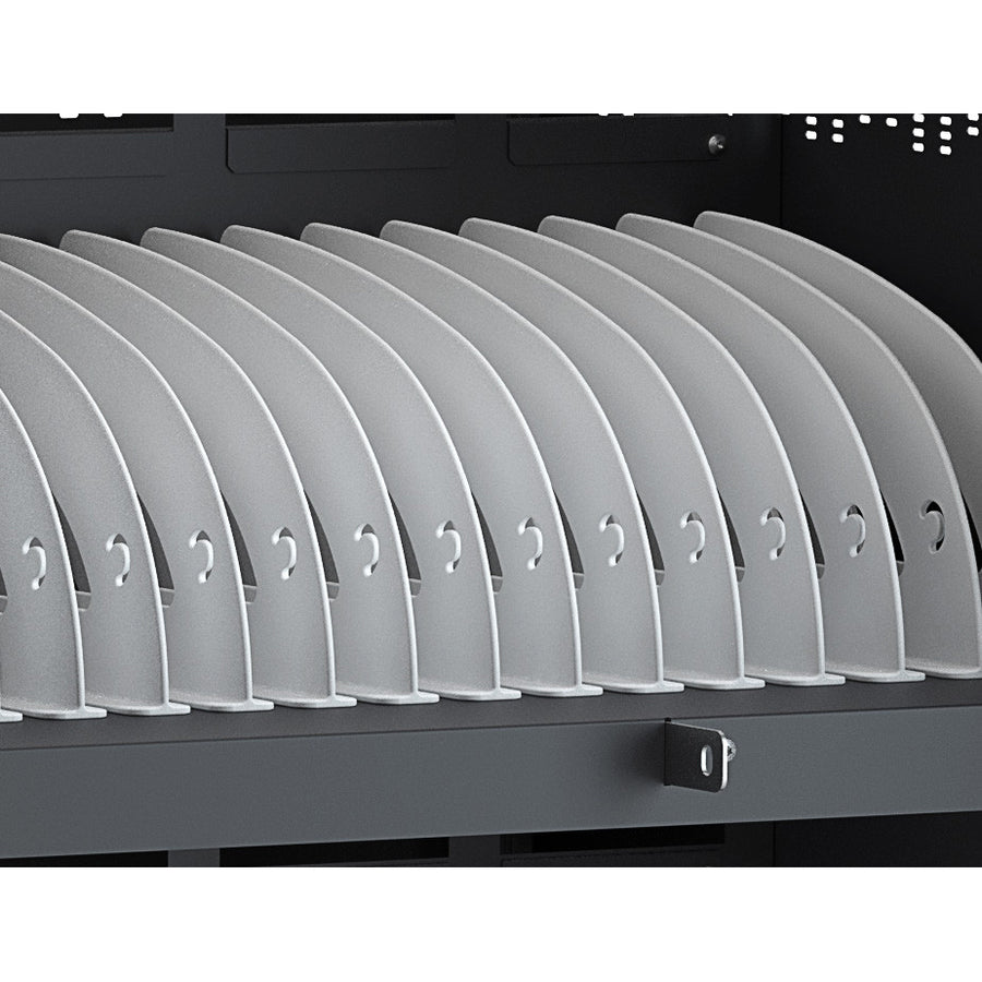 Cube Cart 36 Ac Black Pumice,Ac Charge 1.24In W Slots