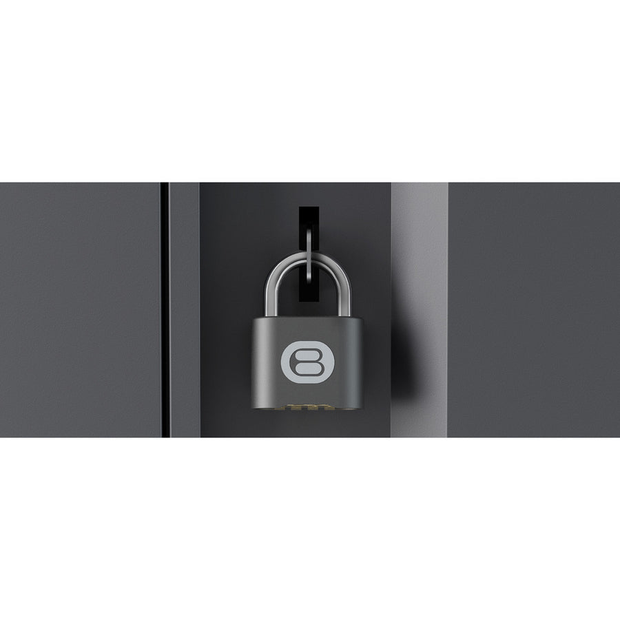 Cube Cart 36 Ac Charcoal,Ac Charge 1.24In W Slots