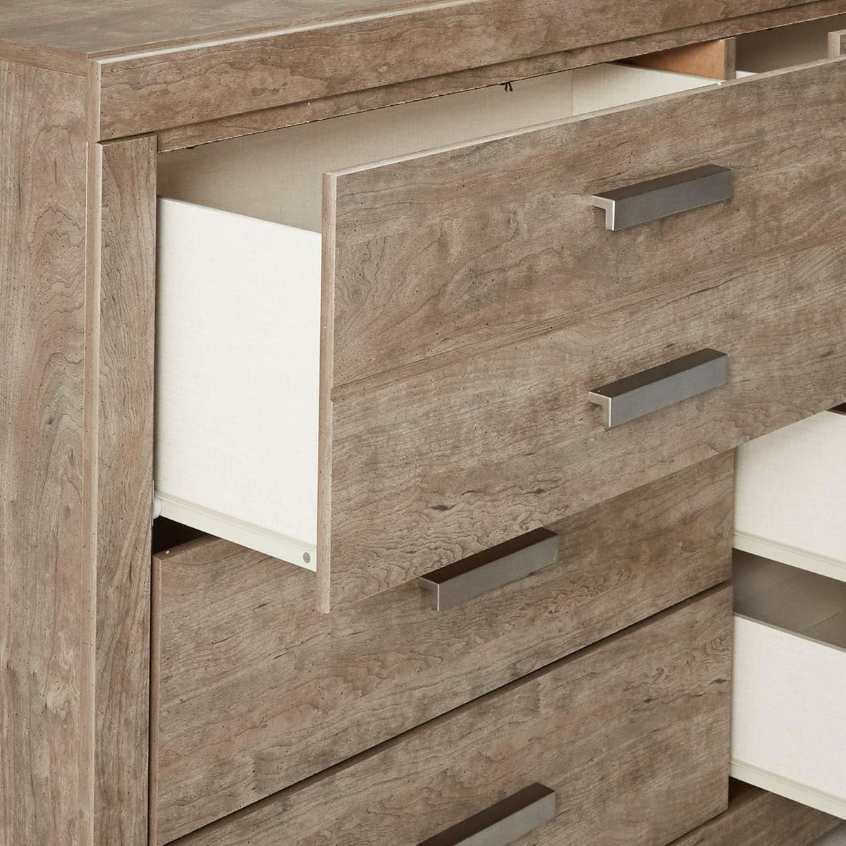 Culverbach Scandinavian Dresser 6 Drawers Weathered Gray