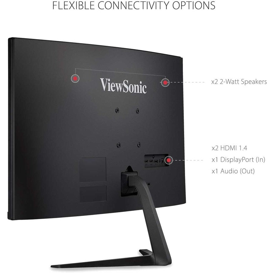 Curved Gaming Monitor - 27 Inch 180Hz 1ms FreeSync Premium Display | Tecisoft VX2718-PC-MHD