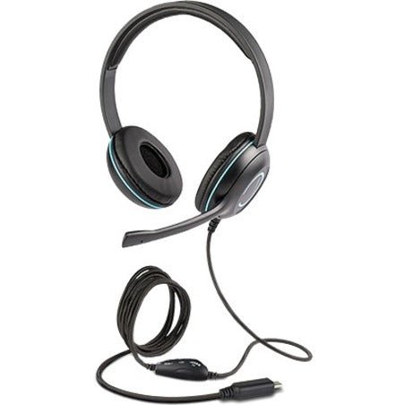 Cyber Acoustics AC-5014 USB-C Stereo Headset - TuffCord K-12 Classroom | TecISoft