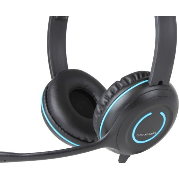 Cyber Acoustics AC-5014 USB-C Stereo Headset - TuffCord K-12 Classroom | TecISoft