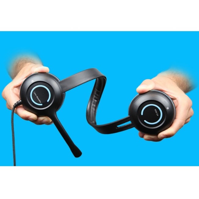 Cyber Acoustics AC-5014 USB-C Stereo Headset - TuffCord K-12 Classroom | TecISoft