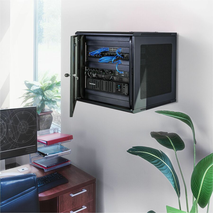 CyberPower CR12U61003 Wall Mount Enclosure - For Switch, Patch Panel - 12U Rack Height -
