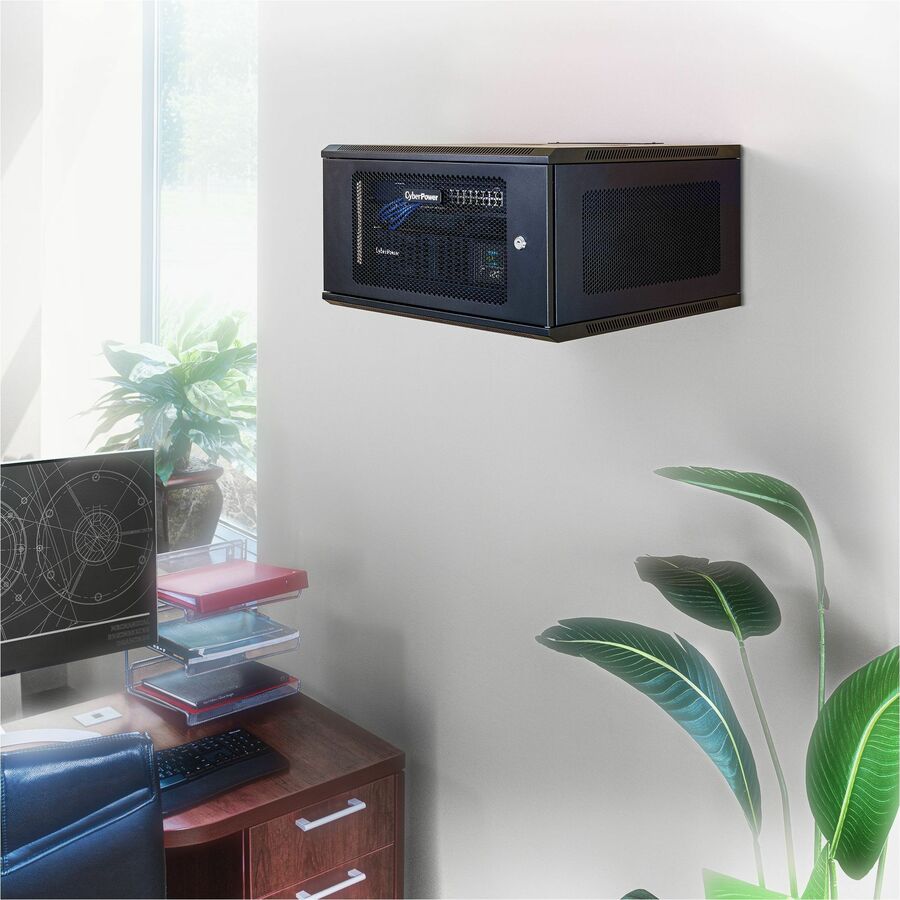 CyberPower CR6U61003 Wall Mount Enclosure - For Switch, Patch Panel - 6U Rack Height -