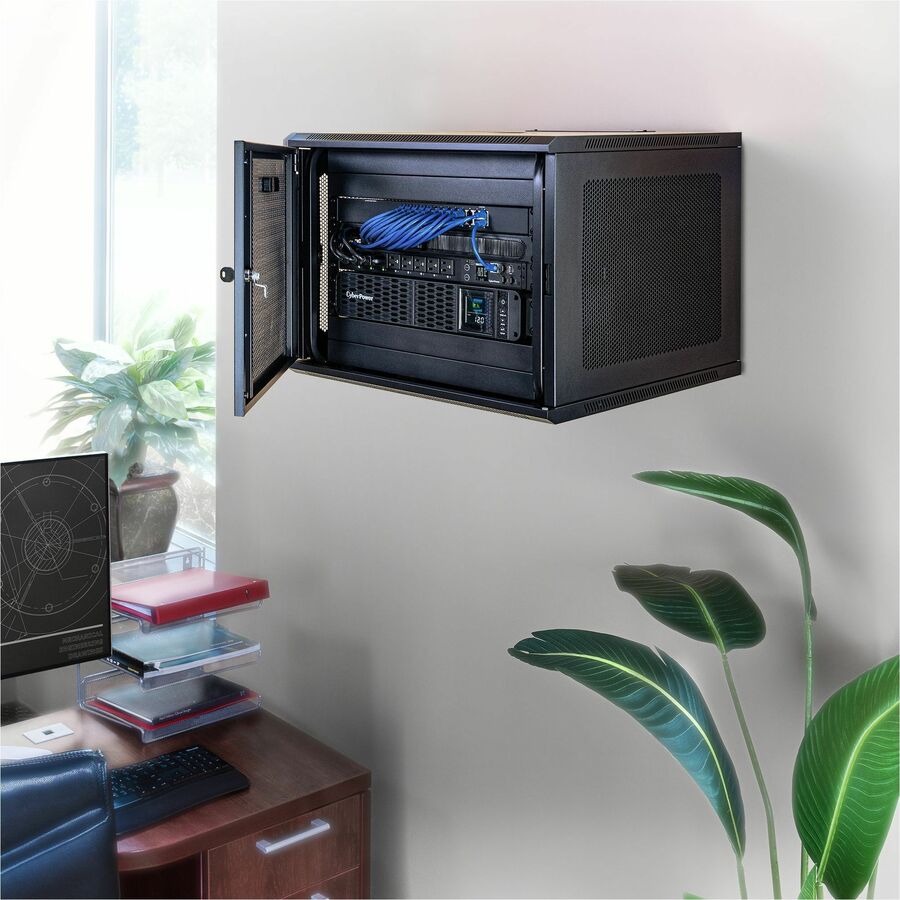 CyberPower CR9U61003 Wall Mount Enclosure - For Switch, Patch Panel - 9U Rack Height -