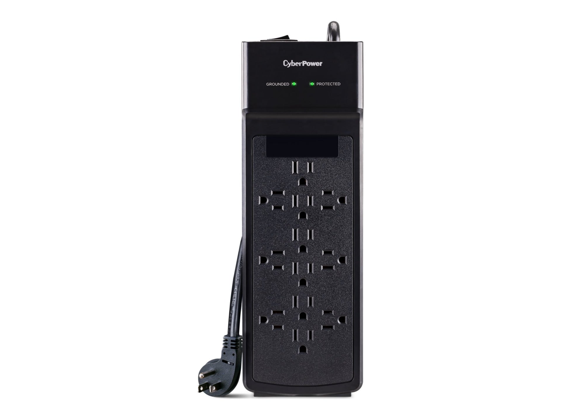 CyberPower CSB1206 Surge Protector 15A 12 Outlets Black for Home & Office