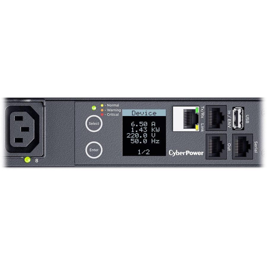 CyberPower PDU41005 Single Phase 100 - 240 VAC 20A Switched PDU