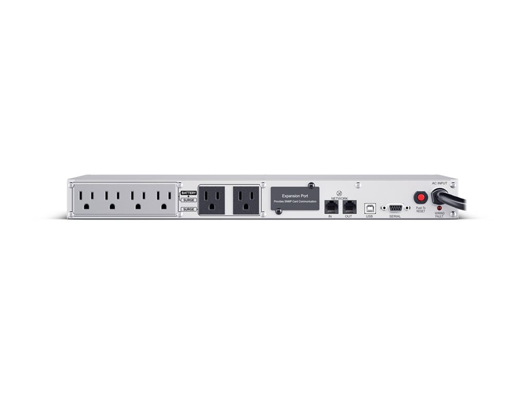 CyberPower PFC Sinewave Series CP700PFCRM1U - UPS (rack-mountable) - AC 120 V - 400 Watt - 700 VA - 8 Ah - USB, serial - output
