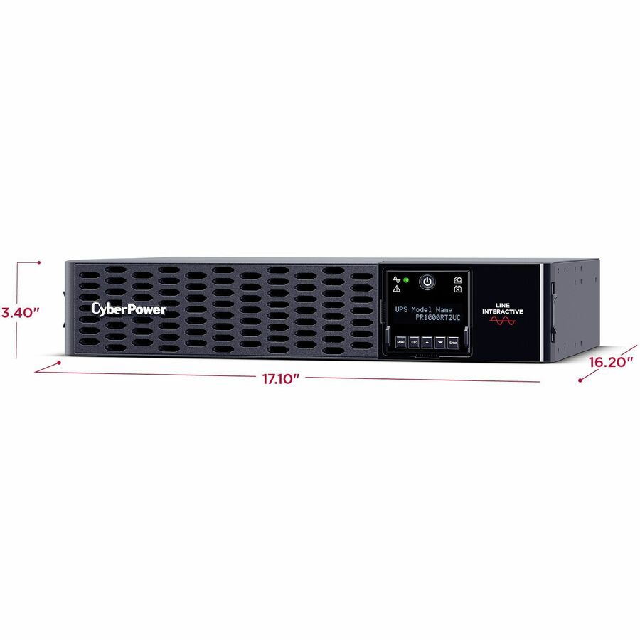 CyberPower PR1000RT2UC New Smart App Sinewave UPS Systems - 1000VA/1000W 120 VAC NEMA 5-15