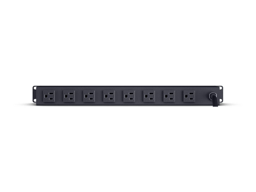 CyberPower Rackbar CPS815RMS - Surge protector (rack-mountable) - AC 125 V - output connectors: 8 - 1U - 6 ft cord - black