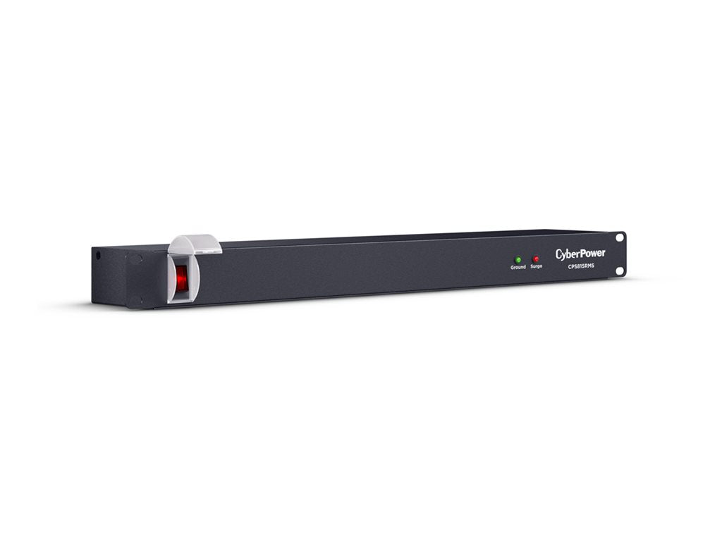 CyberPower Rackbar CPS815RMS - Surge protector (rack-mountable) - AC 125 V - output connectors: 8 - 1U - 6 ft cord - black
