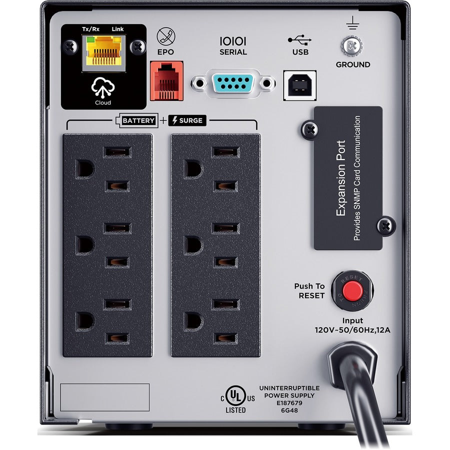 CyberPower Smart App Sinewave 750VA Mini-tower UPS - Mini-tower - AVR - 8 Hour Recharge -