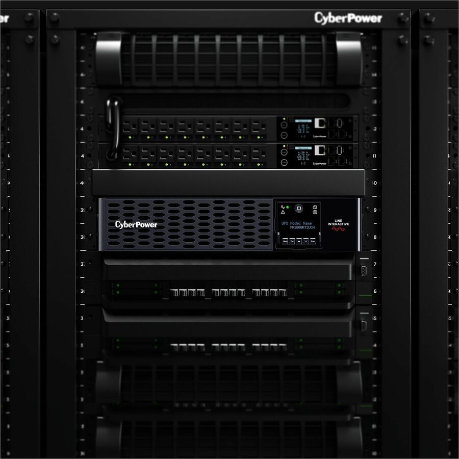 CyberPower Smart App Sinewave PR2000RT2UCN 2000VA Rack/Tower UPS - 2U Rack/Tower - AVR - 3