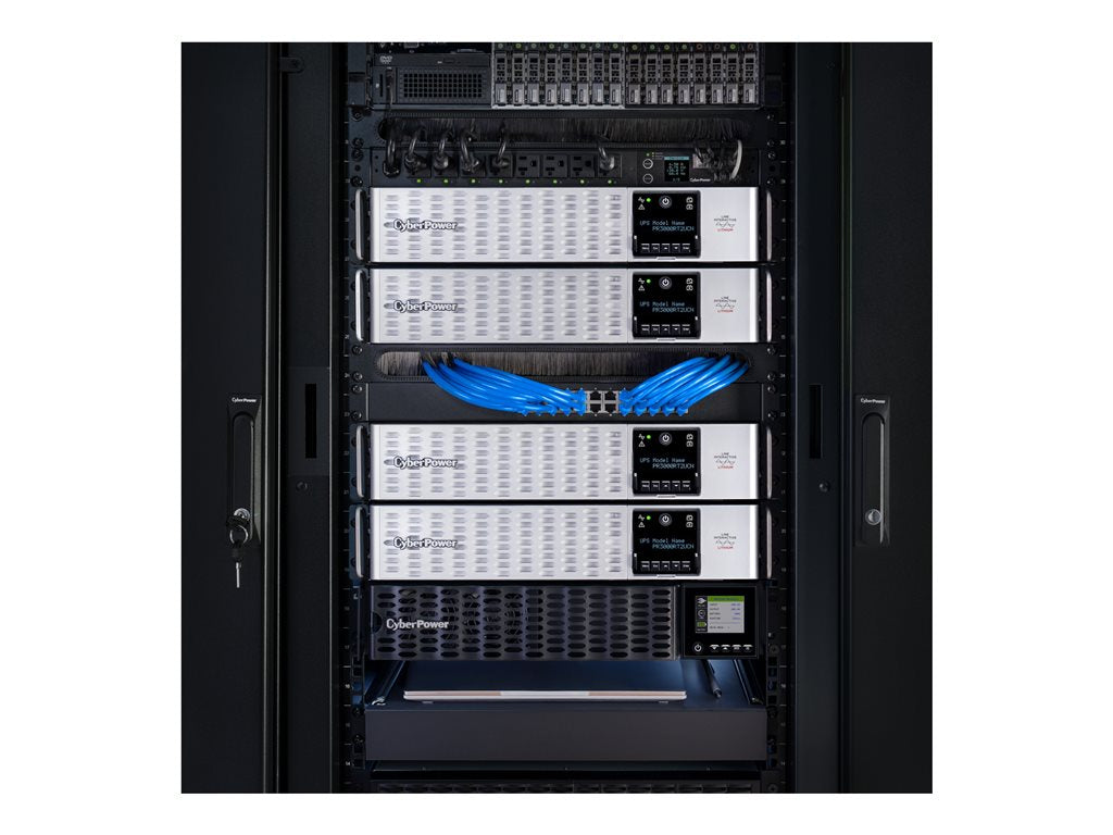 CyberPower Smart App Sinewave PRL3000RT2UC - UPS (rack-mountable / external) - AC 100-120 V - 3000 Watt - 3000 VA - 9 Ah - Ethernet,