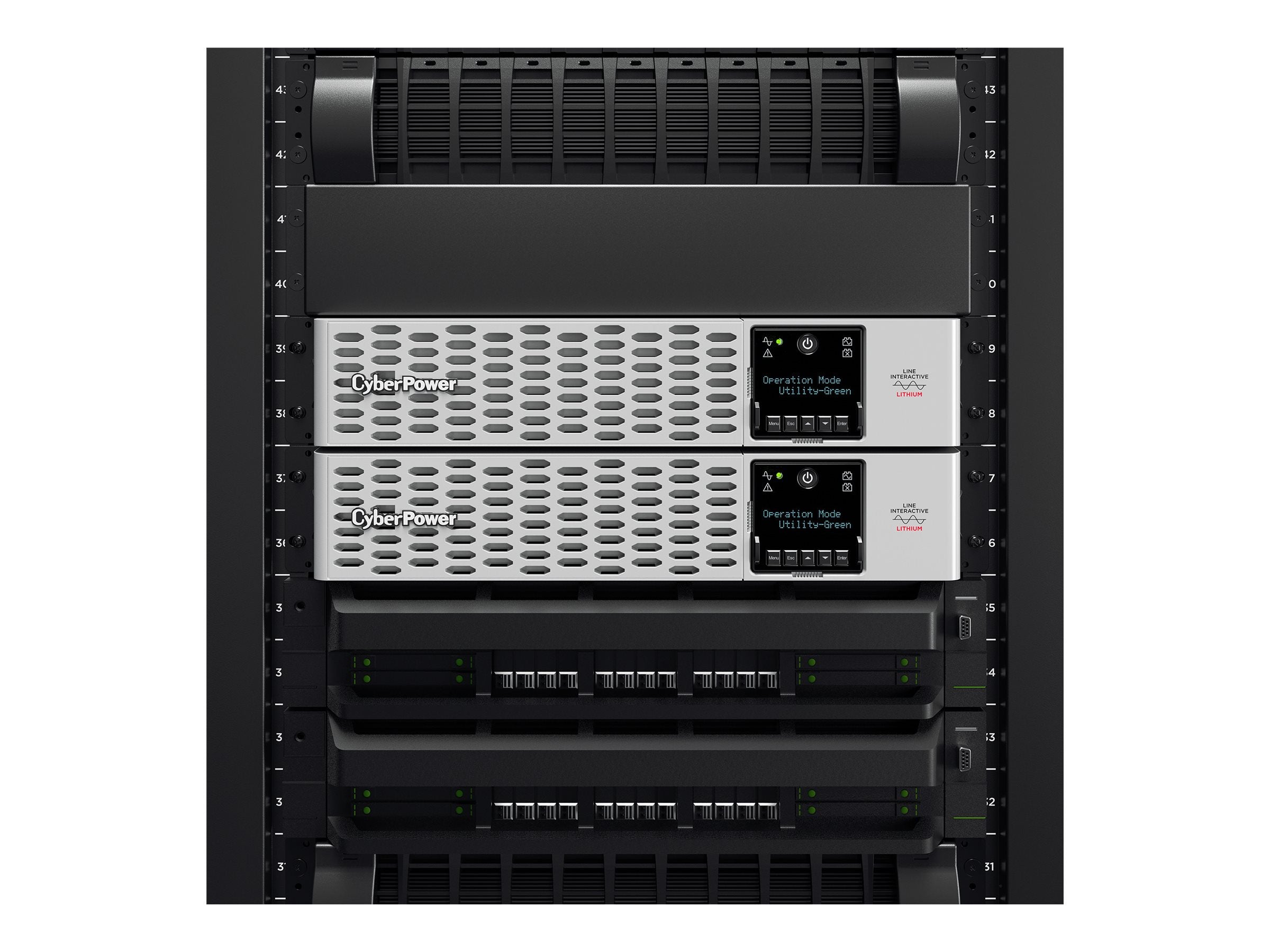 CyberPower Smart App Sinewave PRL3000RT2UC - UPS (rack-mountable / external) - AC 100-120 V - 3000 Watt - 3000 VA - 9 Ah - Ethernet,