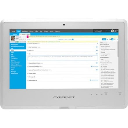 Cybernet CyberMed S S20 All-in-One Computer - Intel Core i5 6th Gen i5-6200U - 8 GB - 128 GB SSD - 19.5 HD+ Touchscreen - Desktop - White" CYBERMED-S20