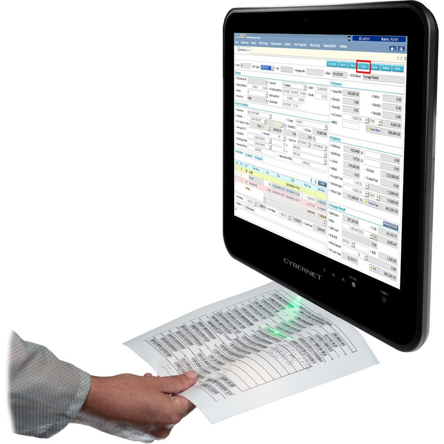 Cybernet S IPC-S19T All-in-One Computer - Intel Core i5 6th Gen i5-6200U - 8 GB - 128 GB SSD - 19 SXGA Touchscreen - Desktop - Black"