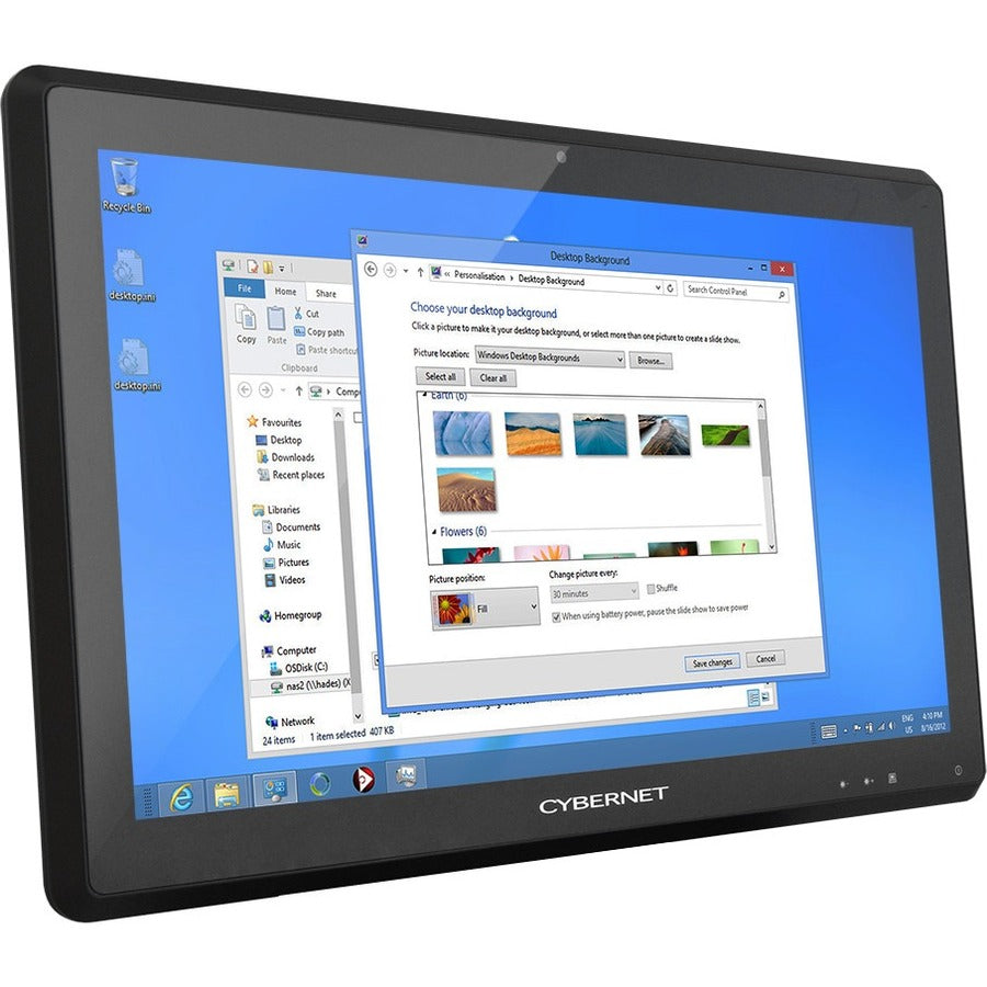 Cybernet S IPC-S22T All-in-One Computer - Intel Core i5 6th Gen i5-6200U - 8 GB - 128 GB SSD - 21.5 Full HD Touchscreen - Desktop - Black"