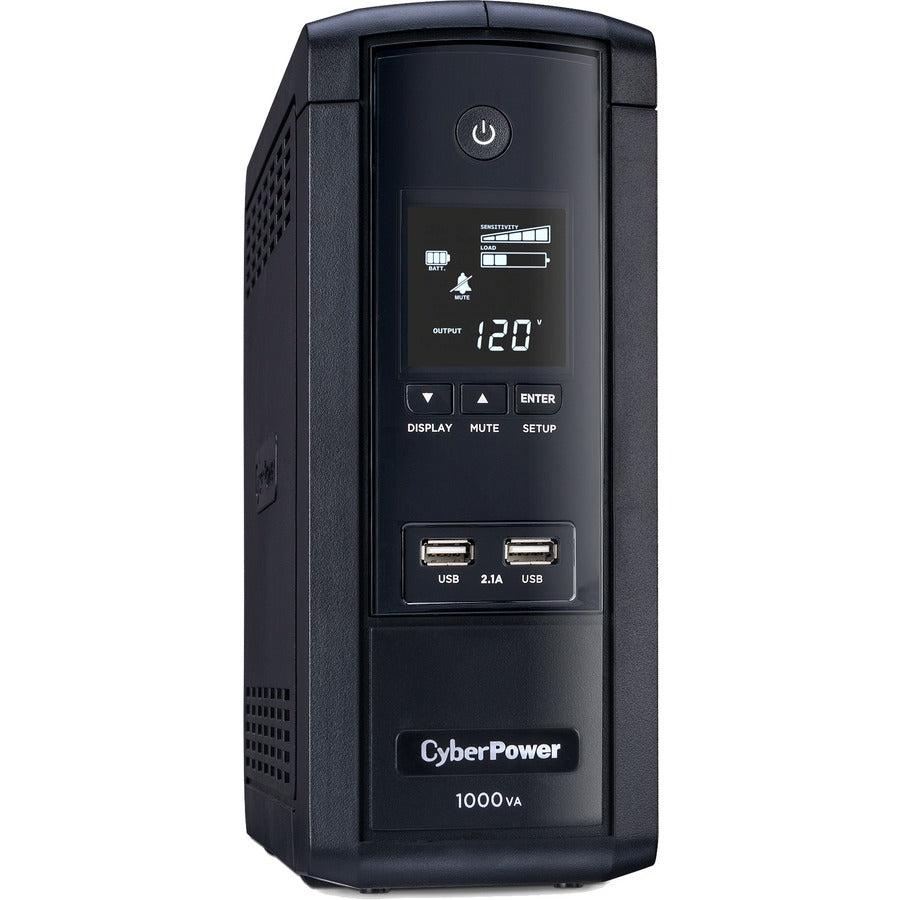 Cyberpower Brg1000Avrlcd Uninterruptible Power Supply (Ups) 1 Kva 600 W 10 Ac Outlet(S)