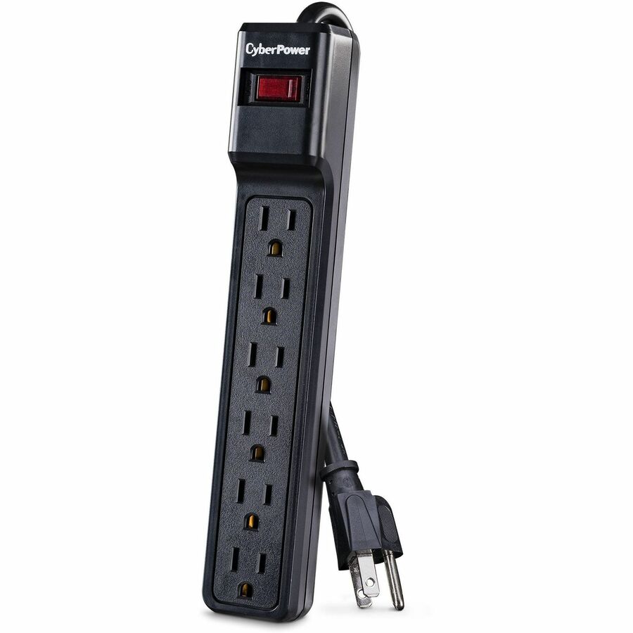 Cyberpower Csb6012 Surge Protector Black 6 Ac Outlet(S) 400 V 3.6 M