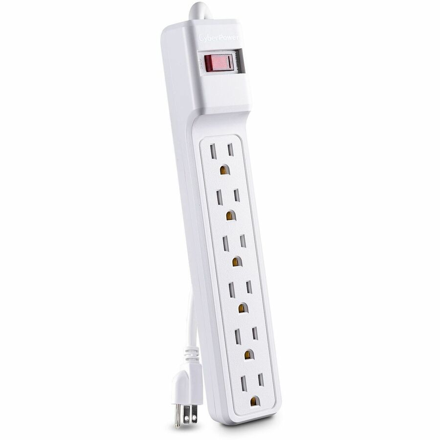 Cyberpower Csb606W Surge Protector White 6 Ac Outlet(S) 125 V 2 M