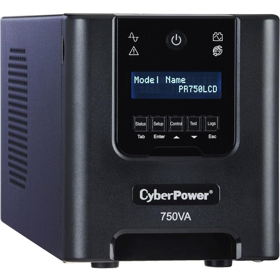Cyberpower Pr750Lcd Uninterruptible Power Supply (Ups) Line-Interactive 0.75 Kva 525 W 6 Ac Outlet(S)
