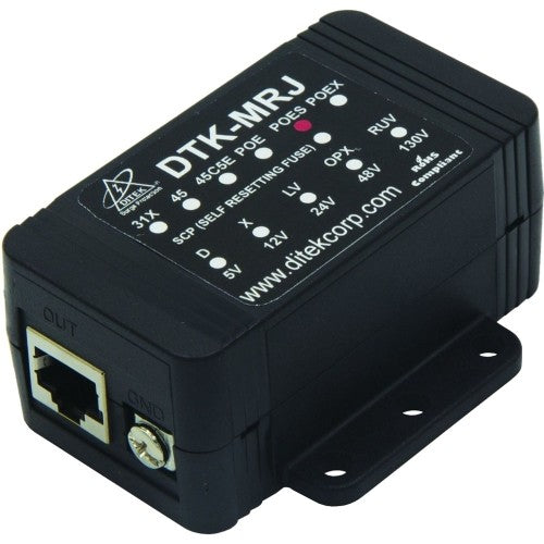 DITEK DTK-MRJPOES 10GbE PoE Surge Protector