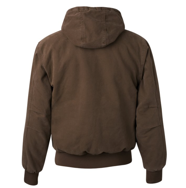 DRI DUCK Hooded Boulder Cloth Jacket with Tricot Quilt Lining – Rugged Warmth, Built to Endure