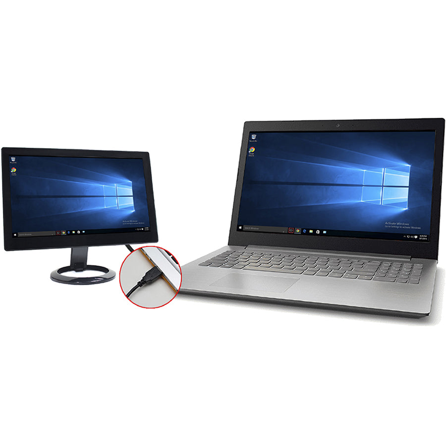 DS-12U: DoubleSight Displays 12" LCD USB Monitor (TAA Compliant)