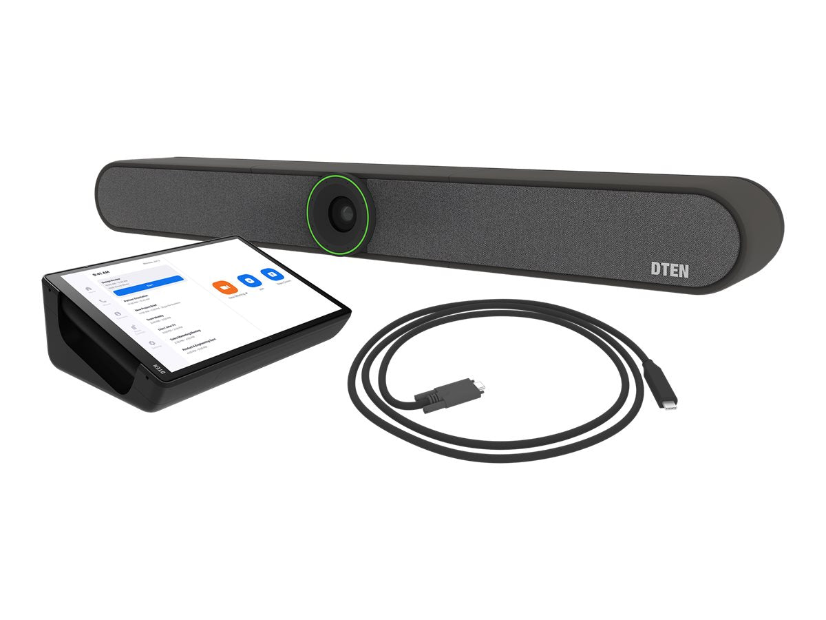 DTEN Small Room Solution - Video conferencing kit (video bar, touchscreen console) - Certified for Microsoft Teams, Zoom Certified DCR200-KIT1SPMEA
