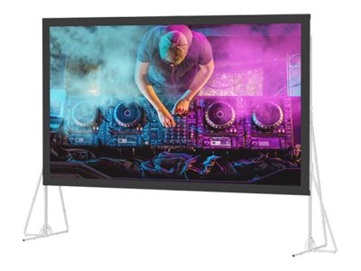 Da-Lite Fast-Fold Deluxe - Projection screen with legs - heavy duty - 226 (225.6 in) - 16:10 - HD Progressive ReView 0.9